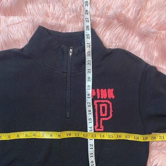 PINK Victoria’s Secret Black Quarter Zip Size XS - Picture 5 of 5